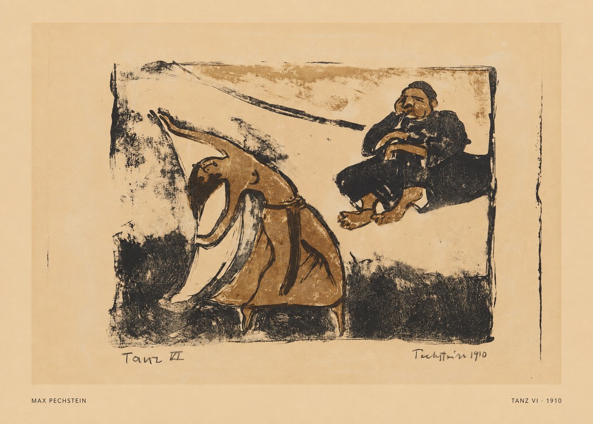 Max Pechstein Tanz Vi • 1910 No5 - Póster