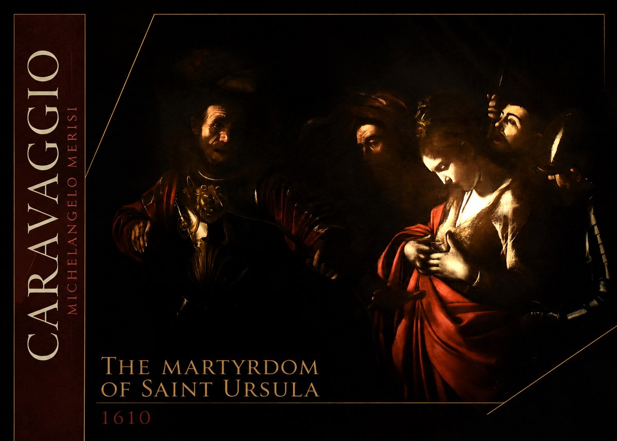 Michelangelo Merisi da Caravaggio The Martyrdom of Saint Ursula No2 - Póster