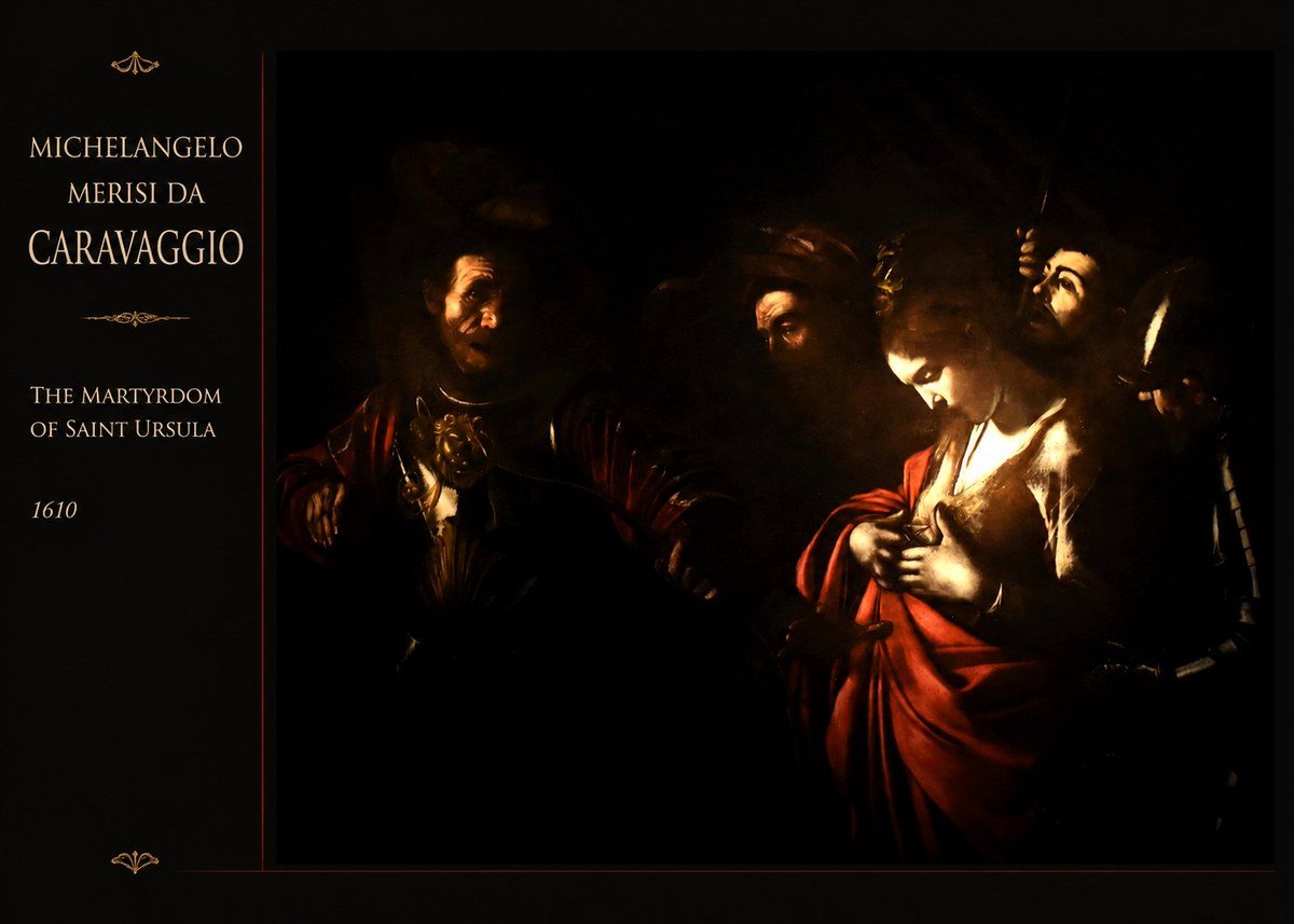 Michelangelo Merisi da Caravaggio The Martyrdom of Saint Ursula No3 - Póster