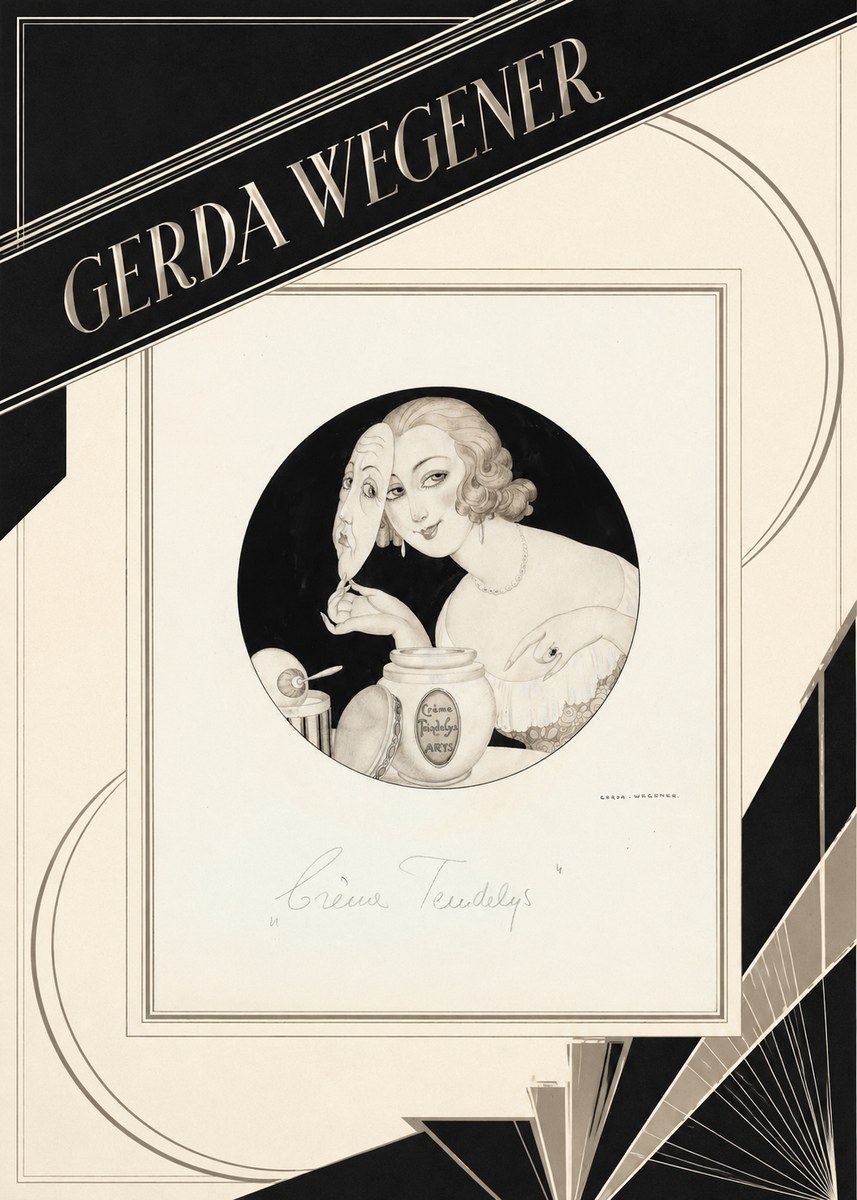 Gerda Wegener Crème Teindelys I No4 - Póster
