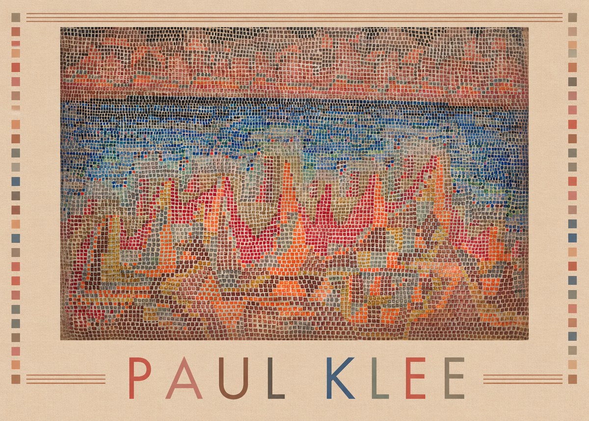Paul Klee Abstract Gridded Composition No1 - Póster