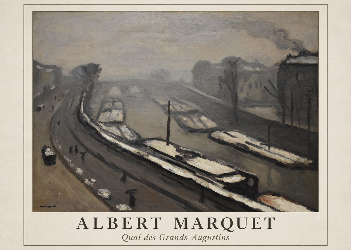 Albert Marquet Quai Des Grands-augustins No1 - Póster