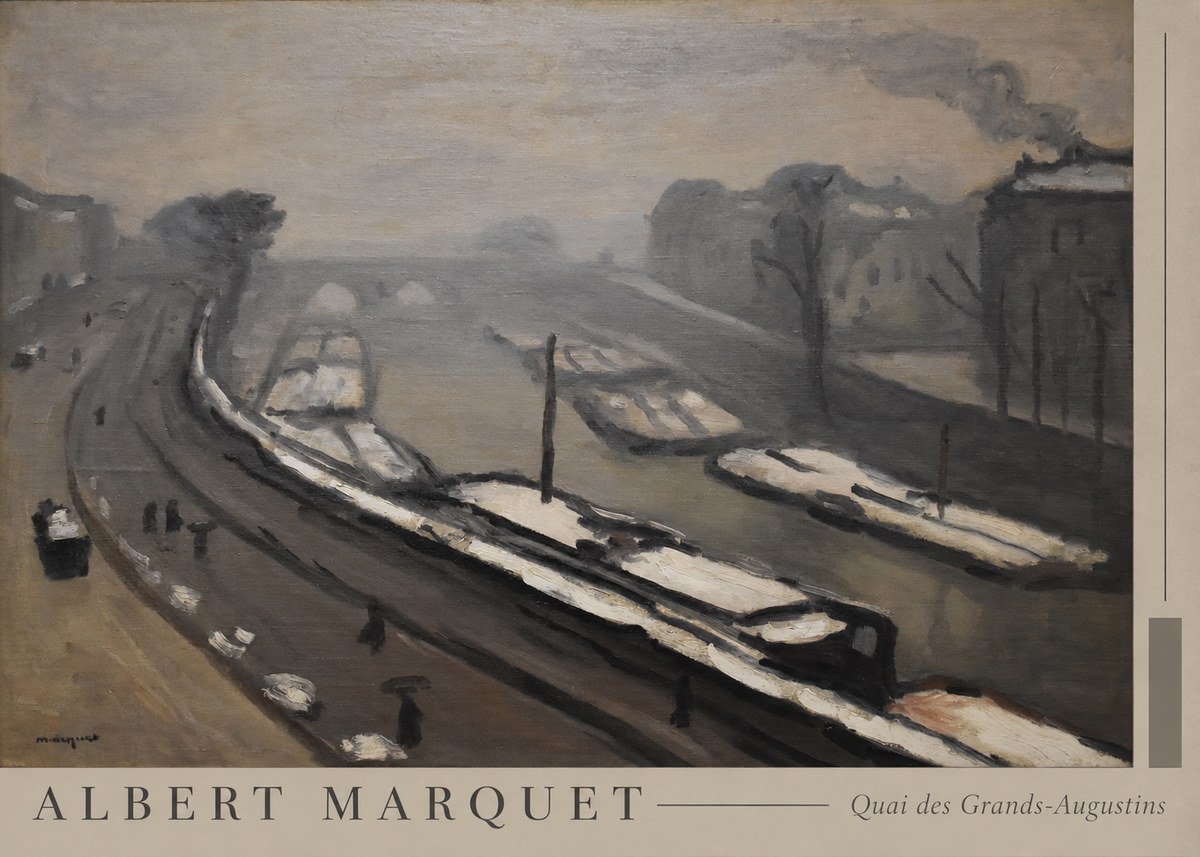 Albert Marquet Quai Des Grands-augustins No5 - Póster