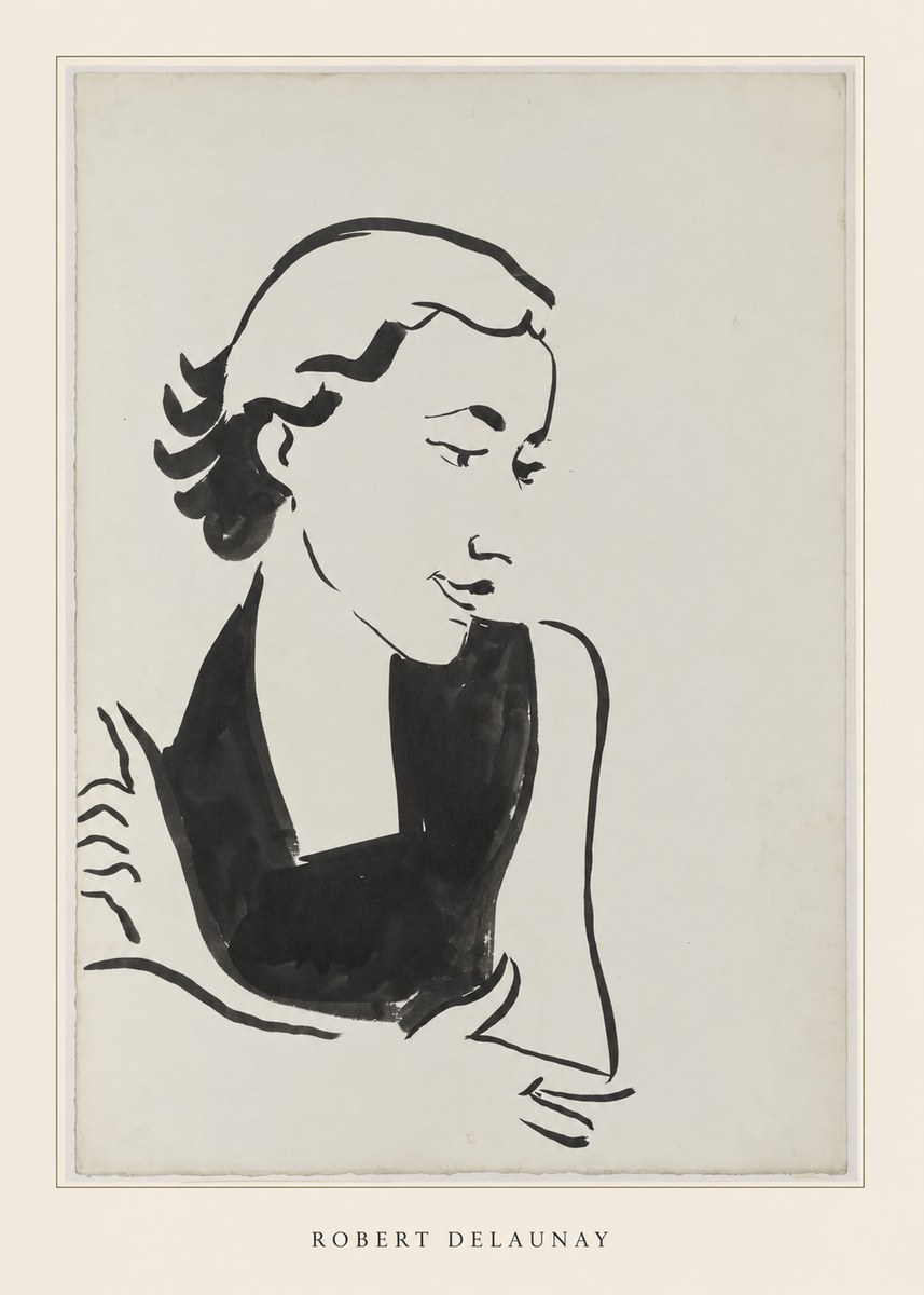 Robert Delaunay Figure Study No4 - Póster