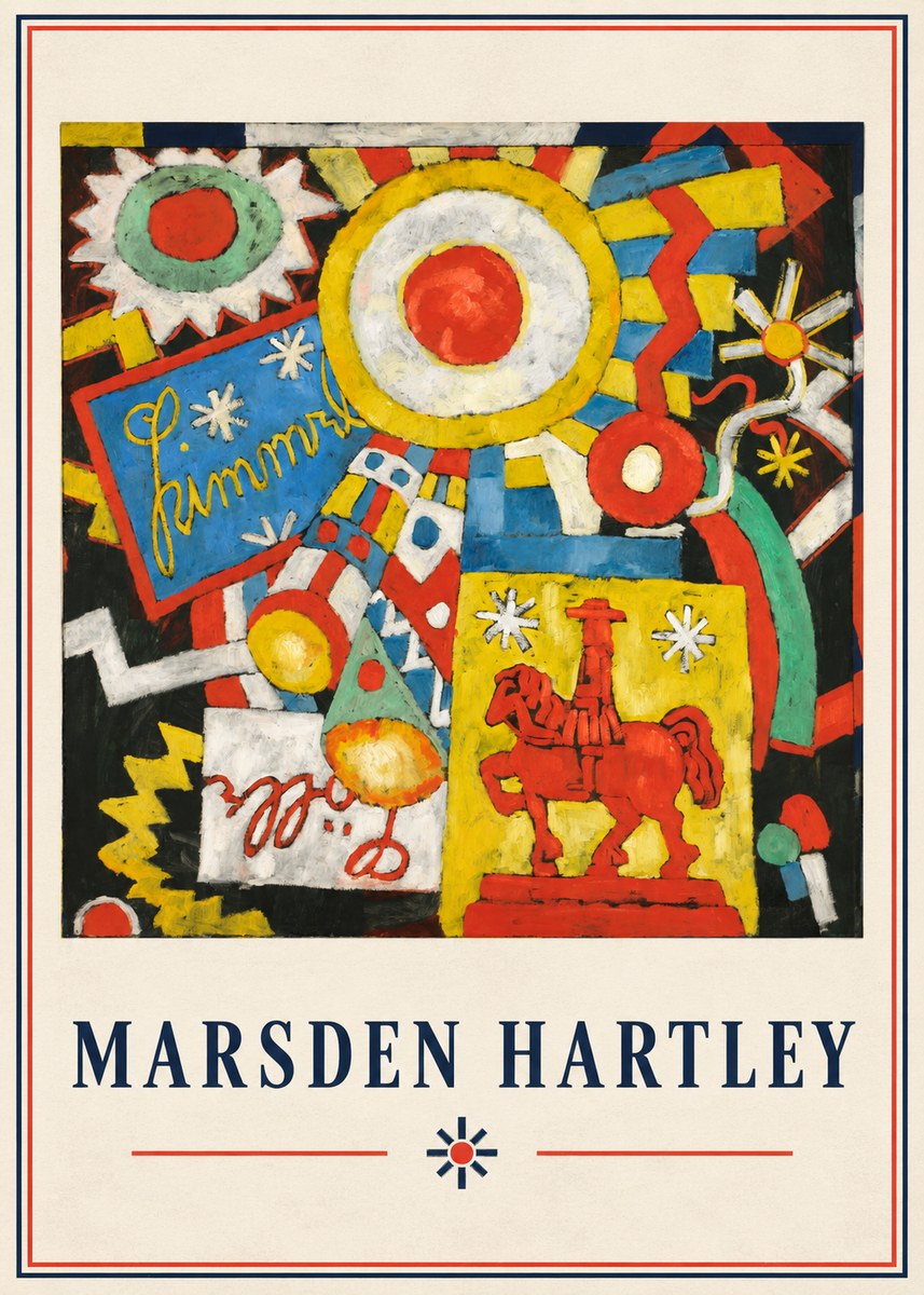 Marsden Hartley Himmel Lille No4 - Póster