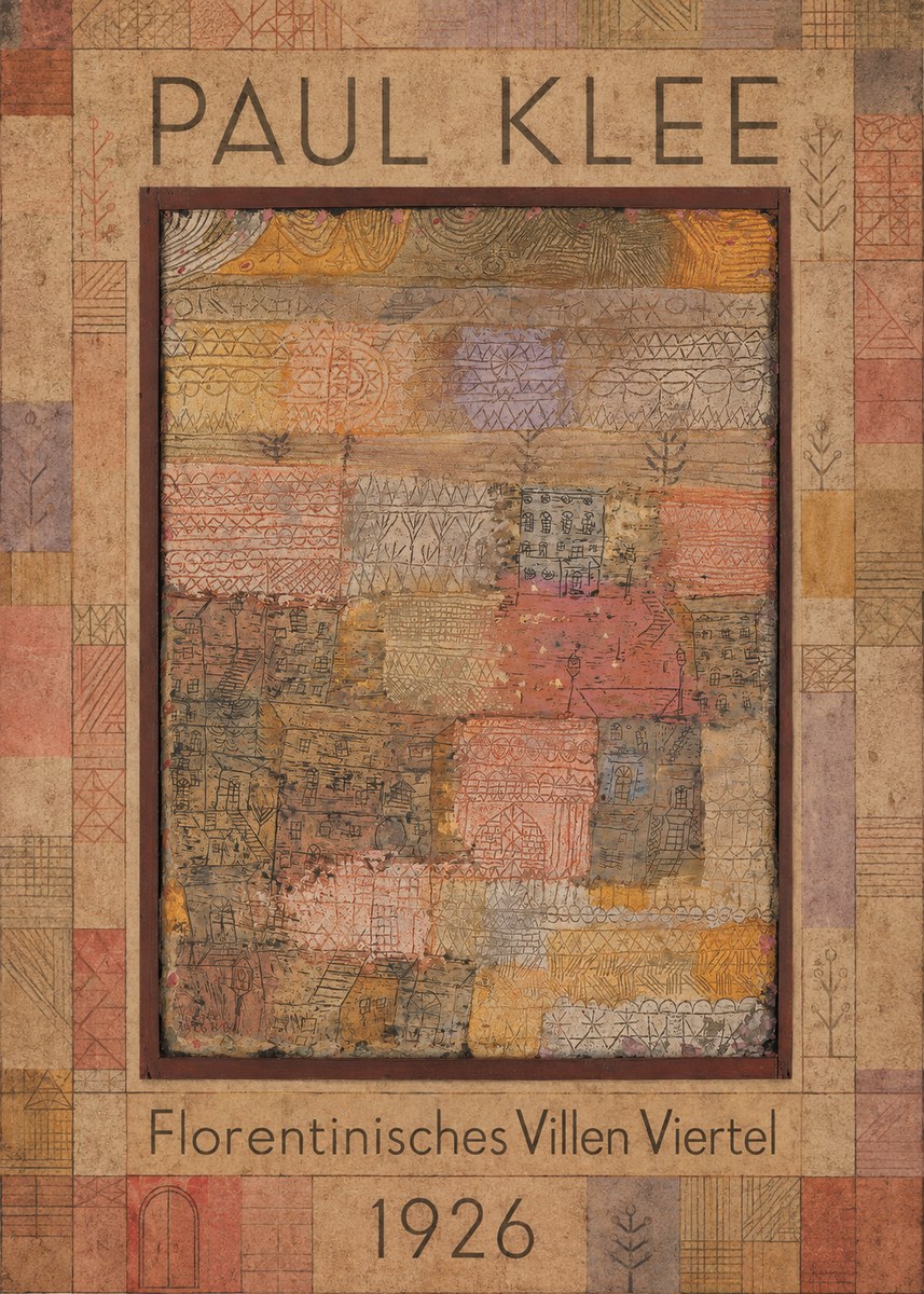 Paul Klee Florentinisches Villen Viertel No1 - Póster