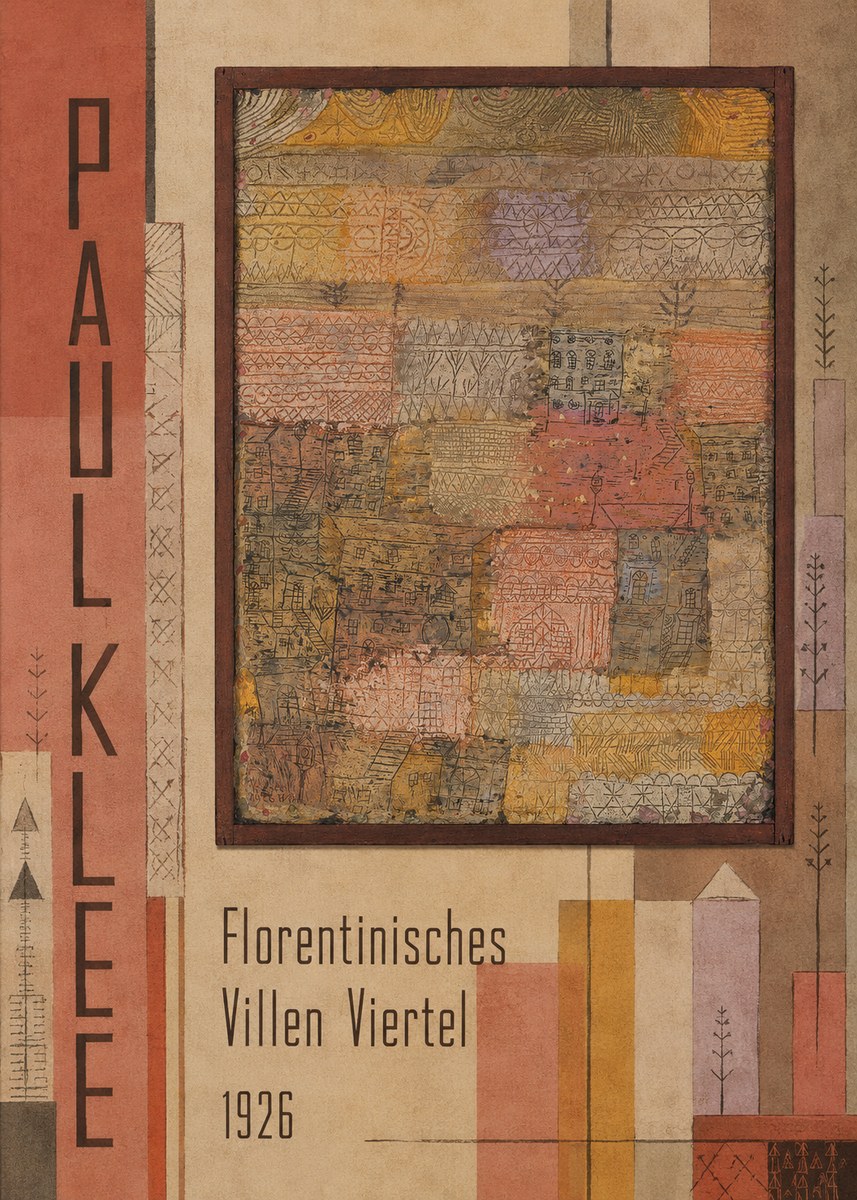Paul Klee Florentinisches Villen Viertel No4 - Póster