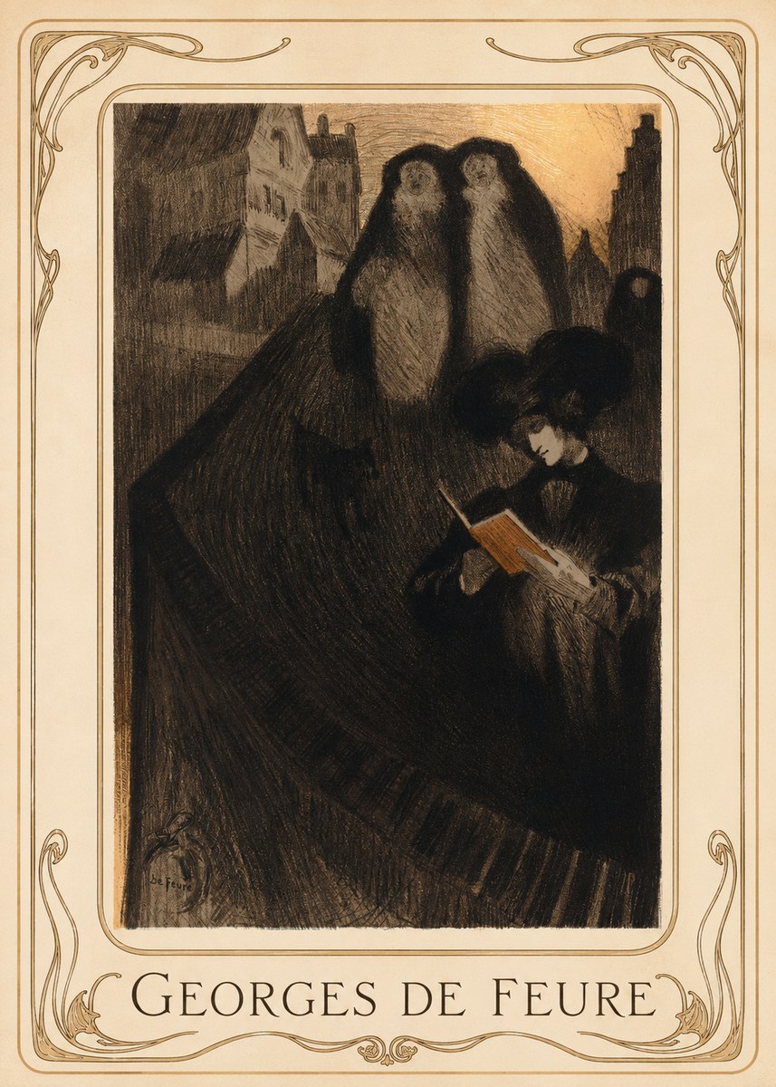 Georges de Feure La Liseuse No1 - Póster