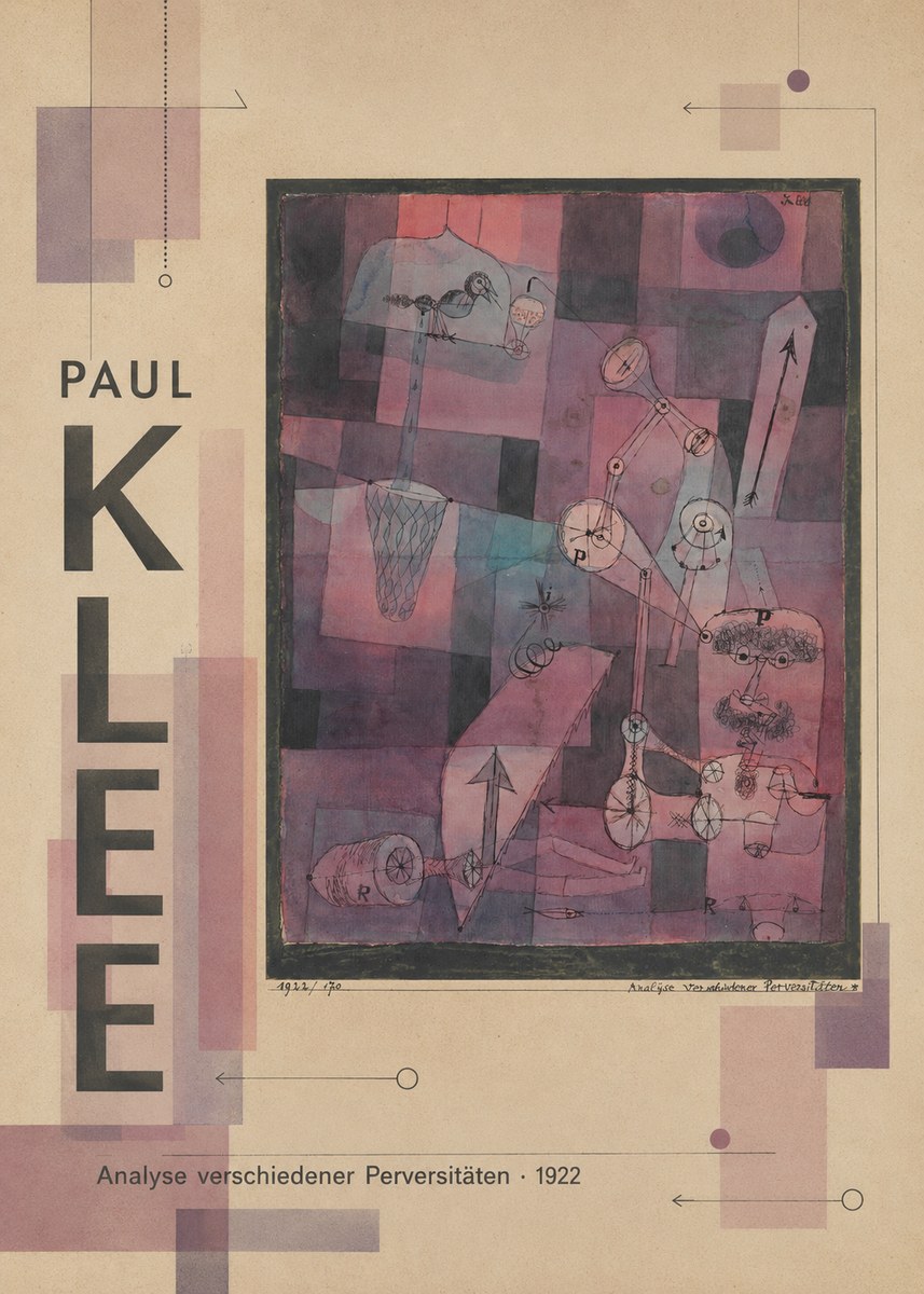 Paul Klee Analyse Verschiedener Perversitäten No3 - Póster