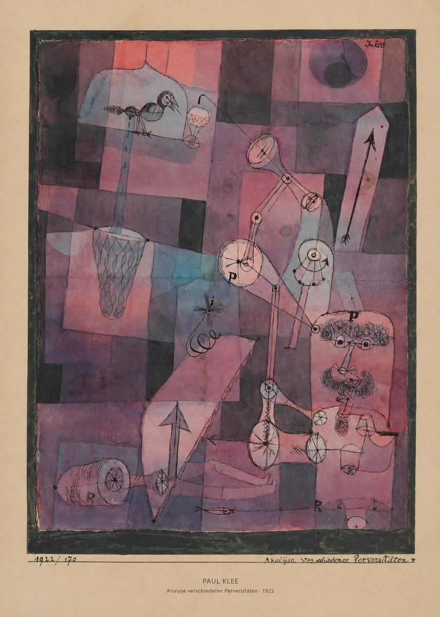 Paul Klee Analyse Verschiedener Perversitäten No5 - Póster