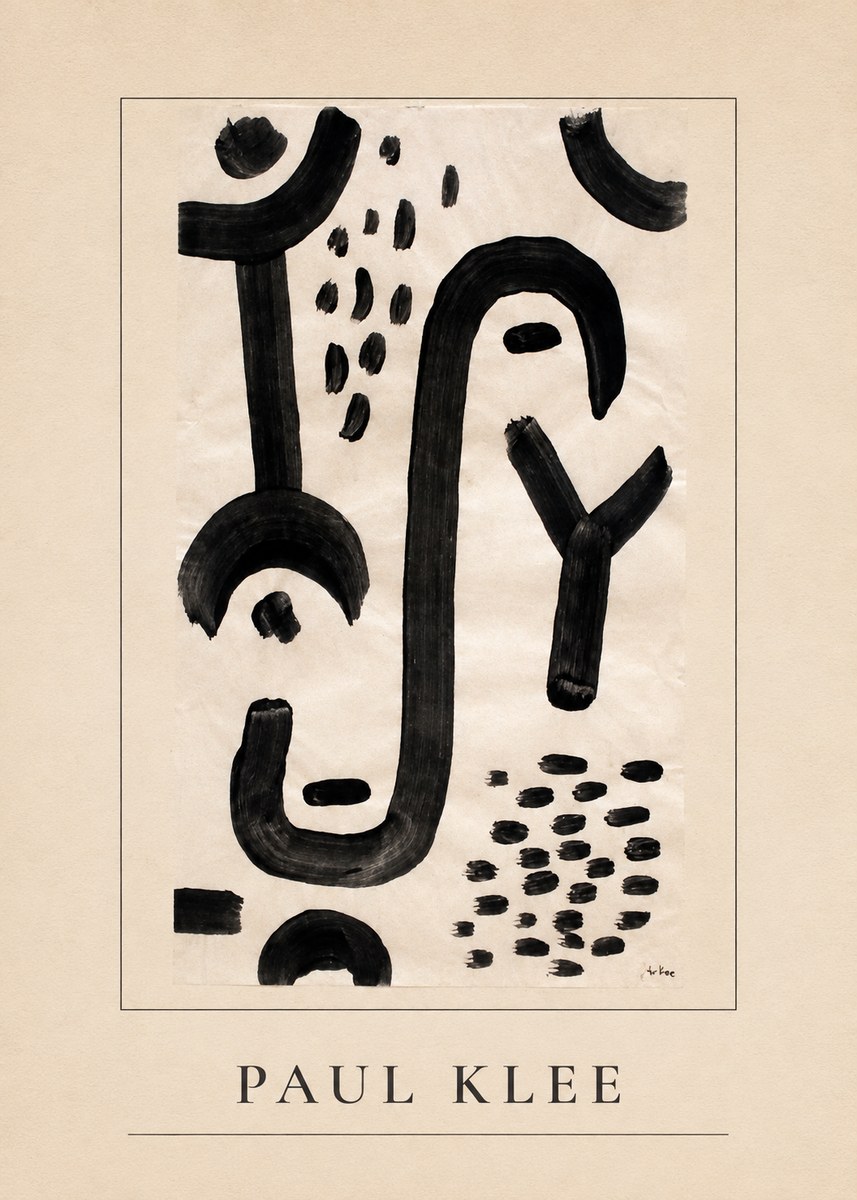 Paul Klee Face of the Goddess No3 - Póster