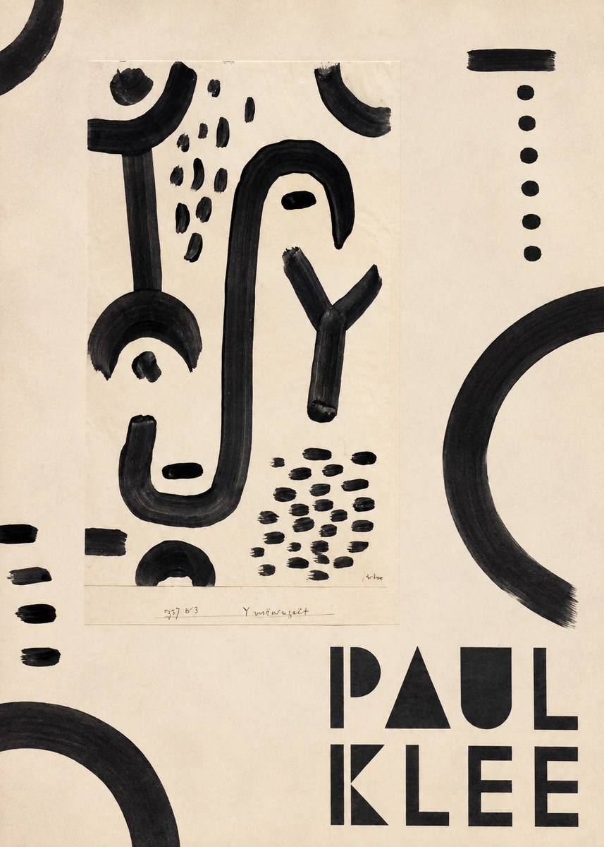 Paul Klee Face of the Goddess No5 - Póster