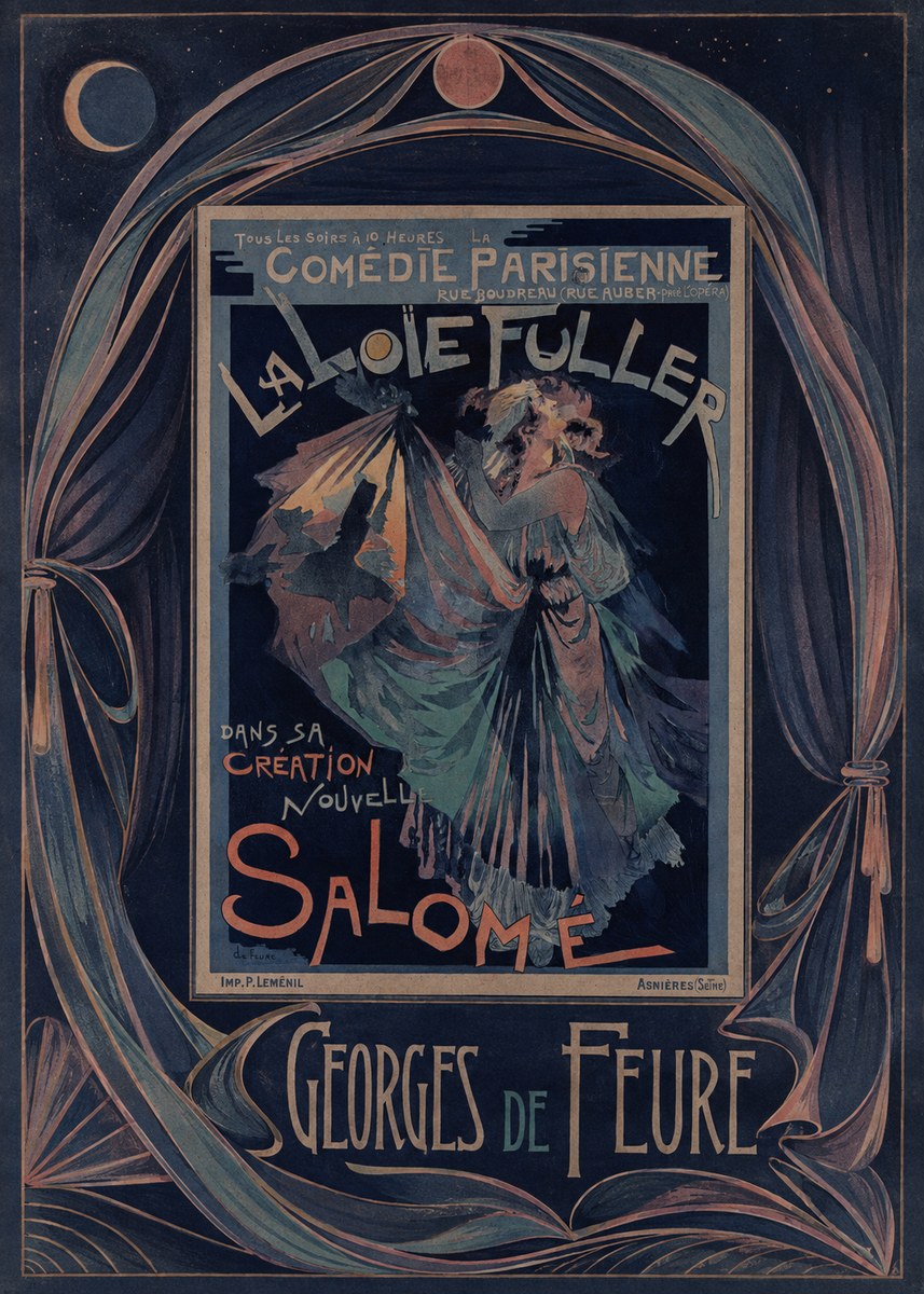 Georges de Feure La Loïe Fuller - Salomé II No4 - Póster