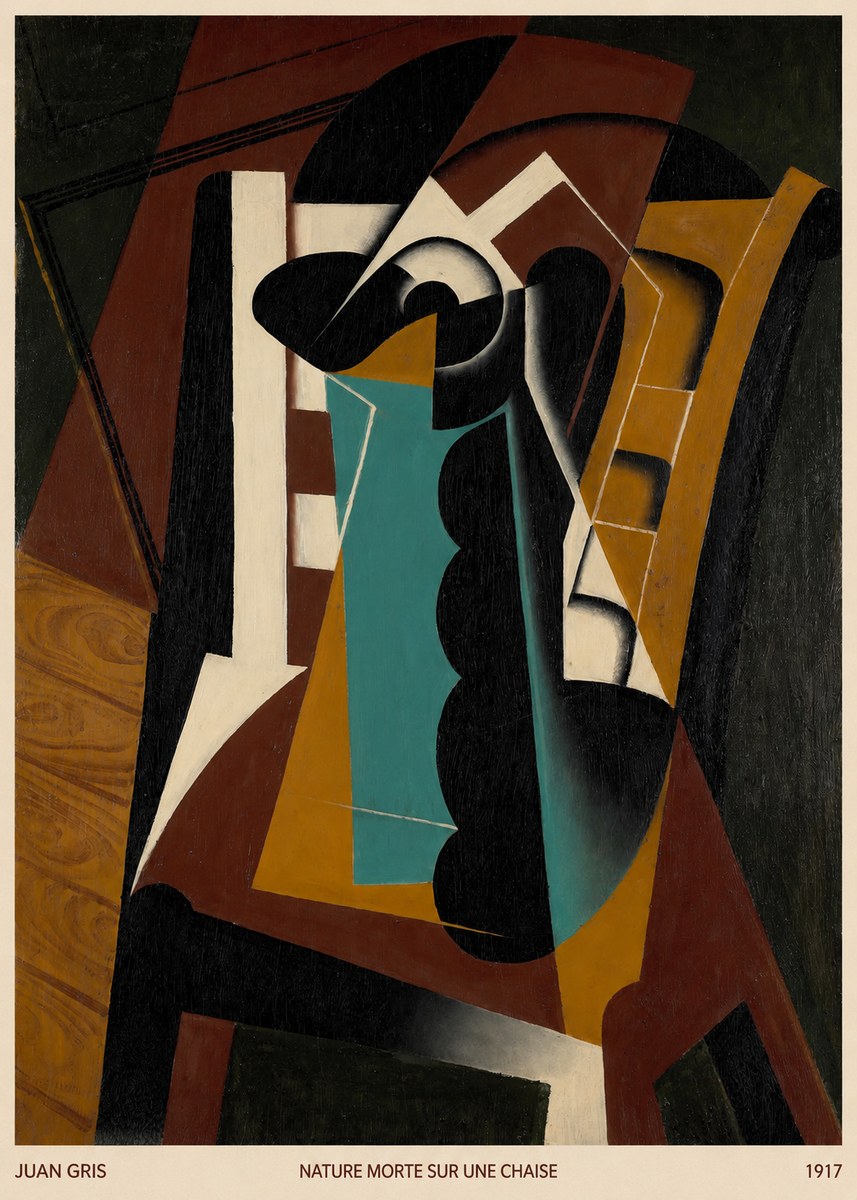 Juan Gris Nature Morte Sur Une Chaise No6 - Póster
