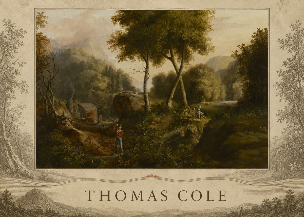 Thomas Cole The Hunter's Return I No3 - Póster