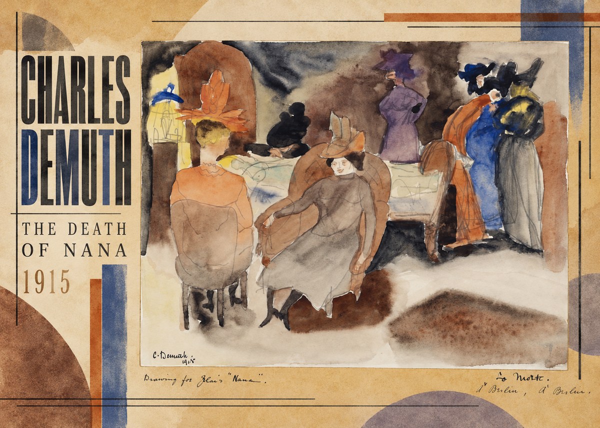 Charles Demuth The Death of Nana No2 - Póster