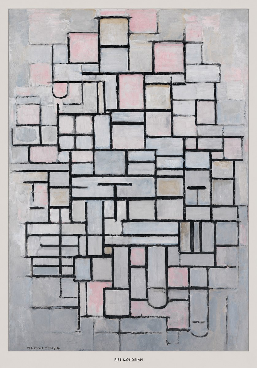 Piet Mondrian Composition No. Iv • 1914 No6 - Póster