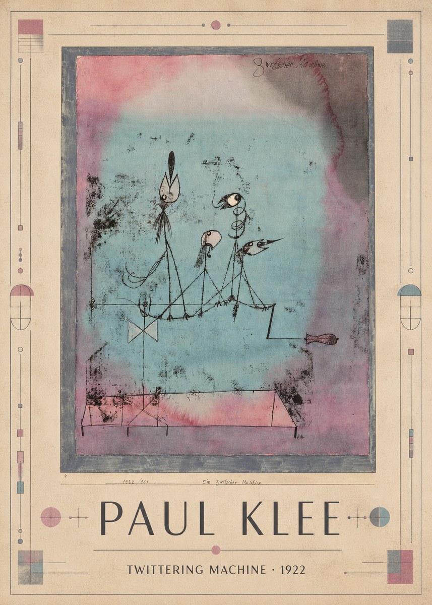 Paul Klee Twittering Machine No1 - Póster