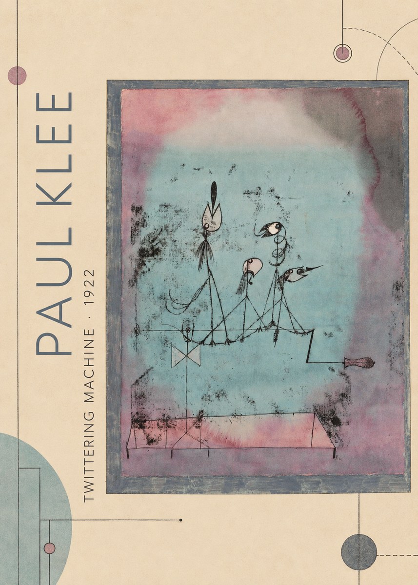 Paul Klee Twittering Machine No2 - Póster