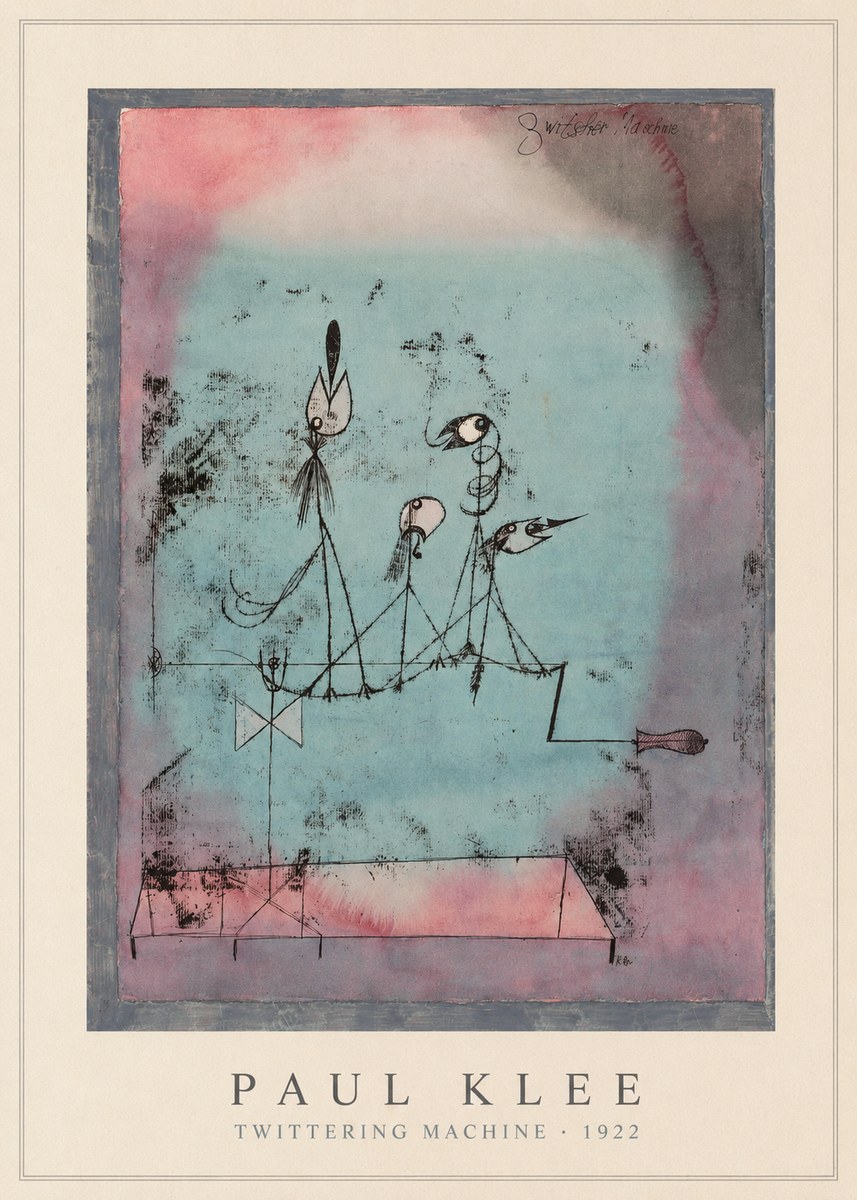 Paul Klee Twittering Machine No5 - Póster