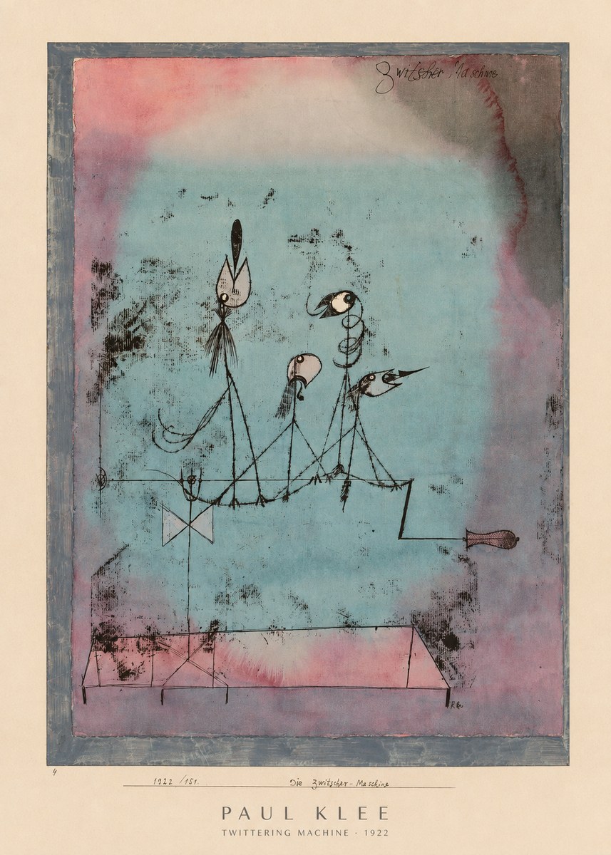 Paul Klee Twittering Machine No6 - Póster