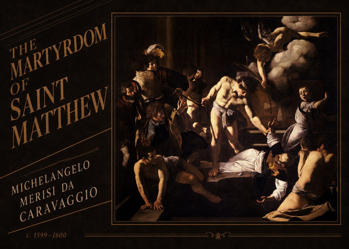 Michelangelo Merisi da Caravaggio The Martyrdom of Saint Matthew No3 - Póster