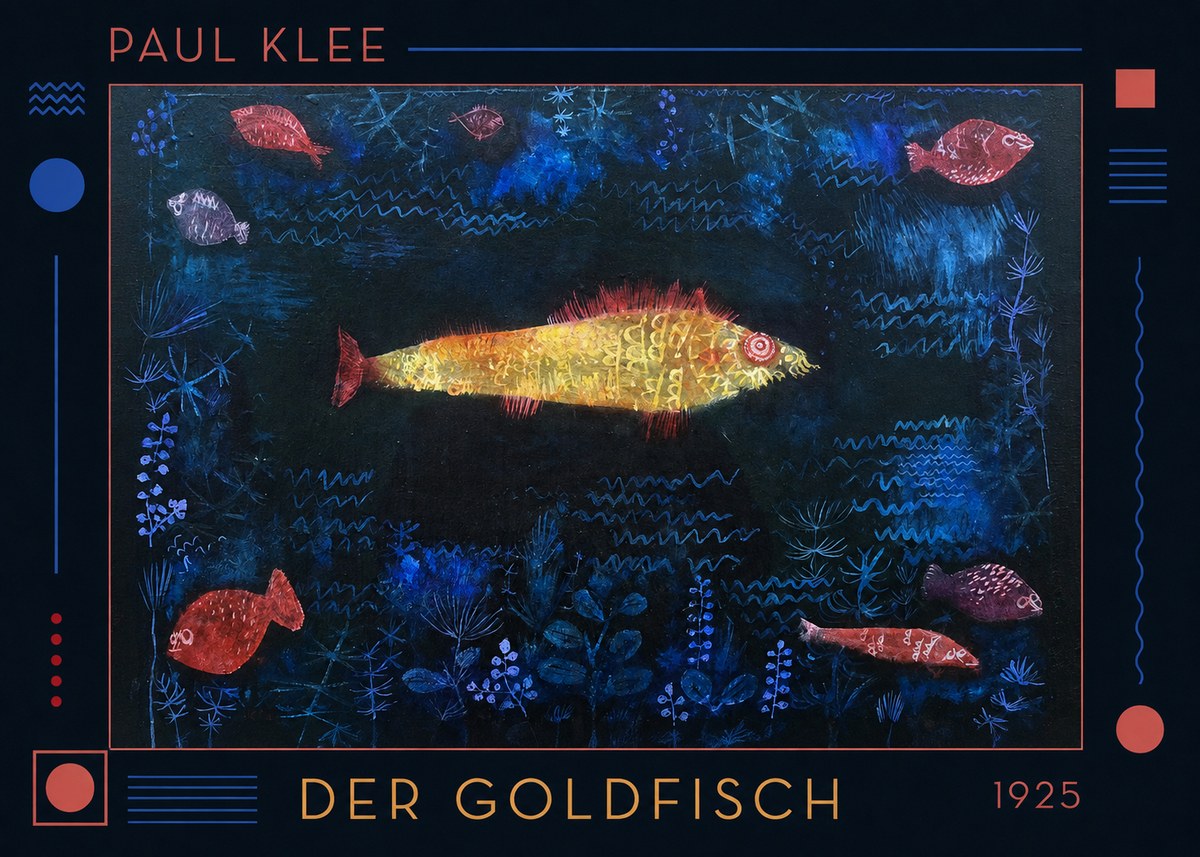 Paul Klee Der Goldfisch No1 - Póster