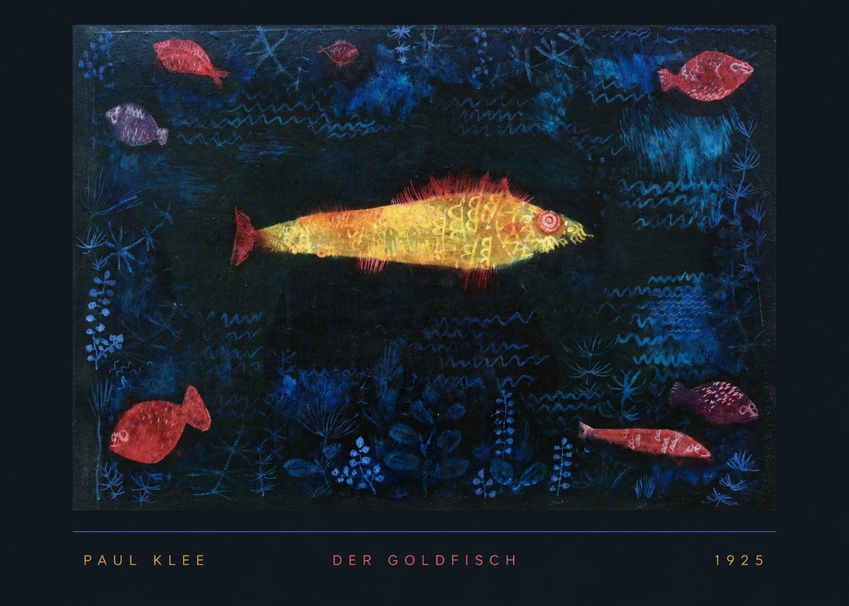 Paul Klee Der Goldfisch No5 - Póster