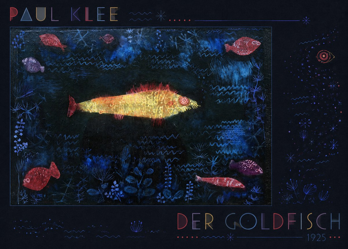 Paul Klee Der Goldfisch No6 - Póster