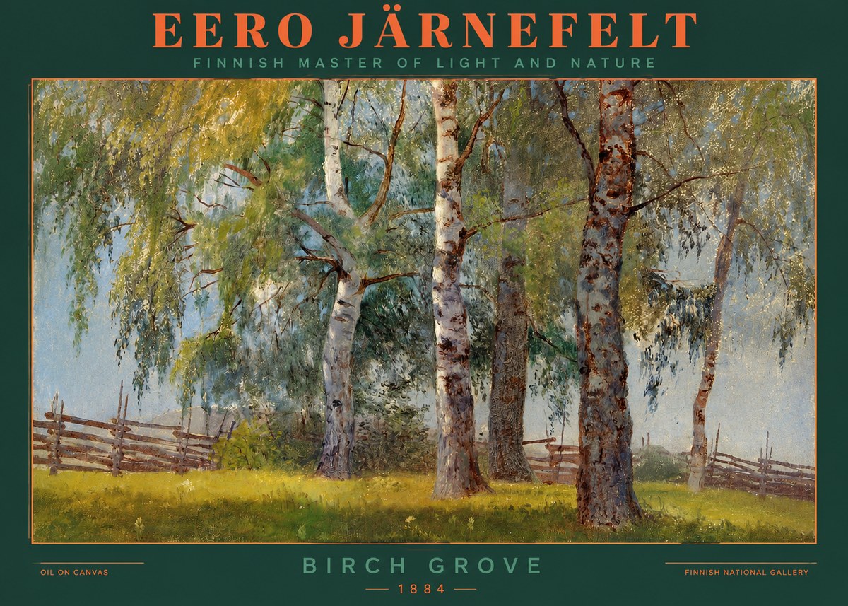Eero Järnefelt Birch Grove No2 - Póster