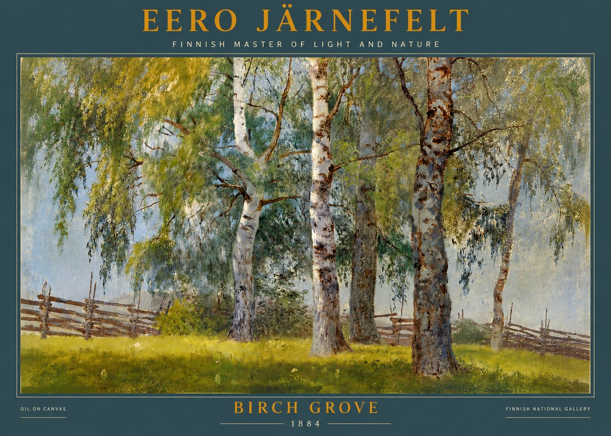 Eero Järnefelt Birch Grove No4 - Póster