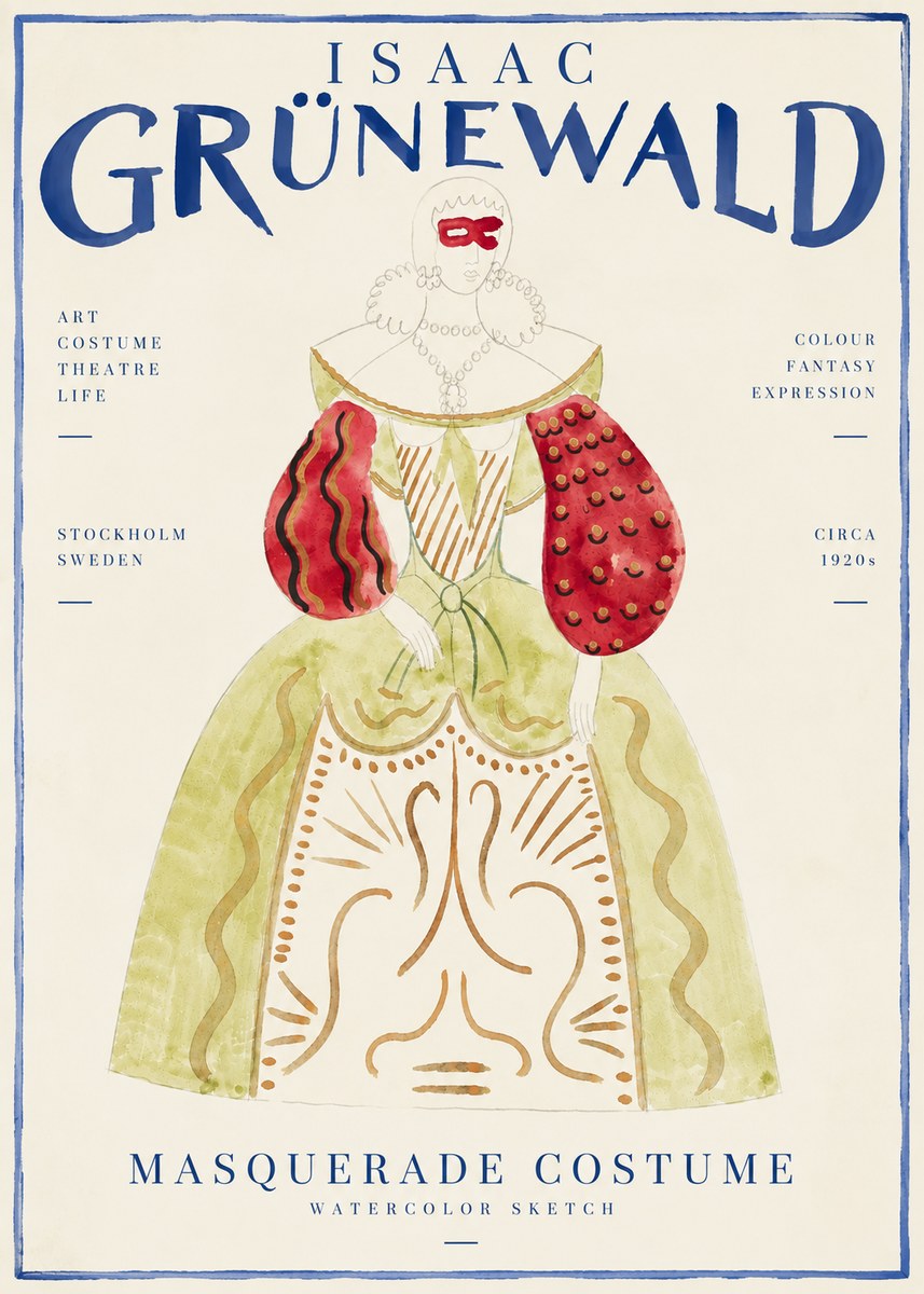 Isaac Grünewald Masquerade Costume No4 - Póster