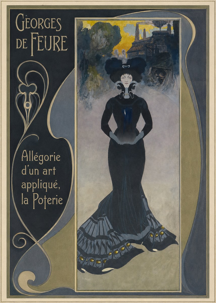 Georges de Feure Allégorie D'un Art Appliqué, La Poterie No2 - Póster