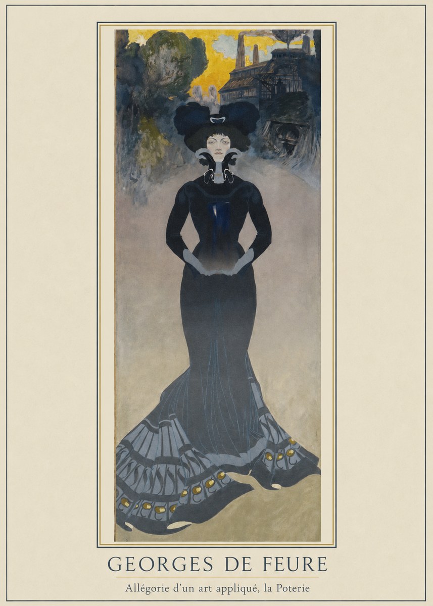 Georges de Feure Allégorie D'un Art Appliqué, La Poterie No6 - Póster