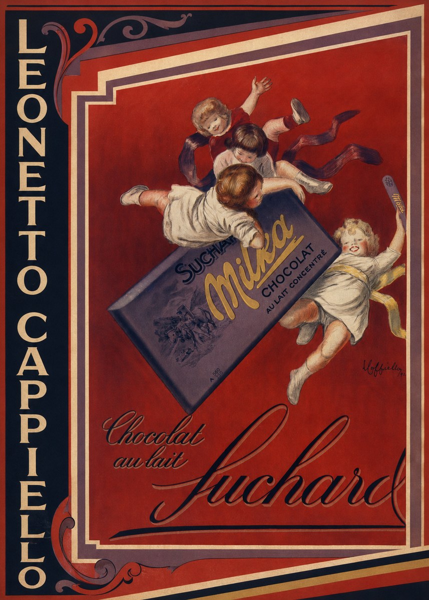 Leonetto Cappiello Suchard Milka Chocolat No2 - Póster
