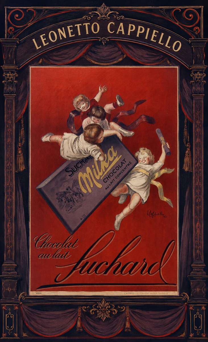 Leonetto Cappiello Suchard Milka Chocolat No4 - Póster