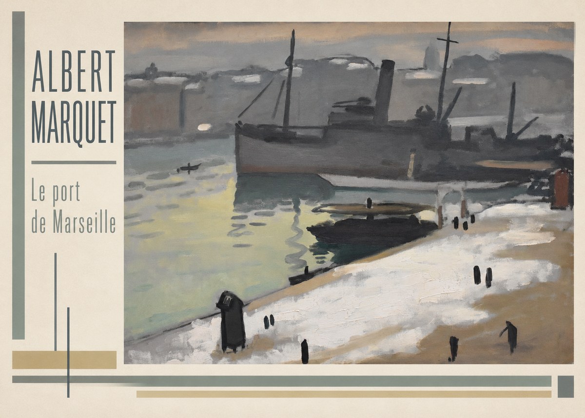 Albert Marquet Le Port De Marseille II No3 - Póster