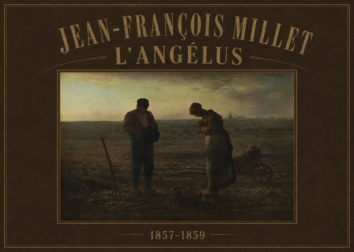 Jean-François Millet L'angélus I No3 - Póster