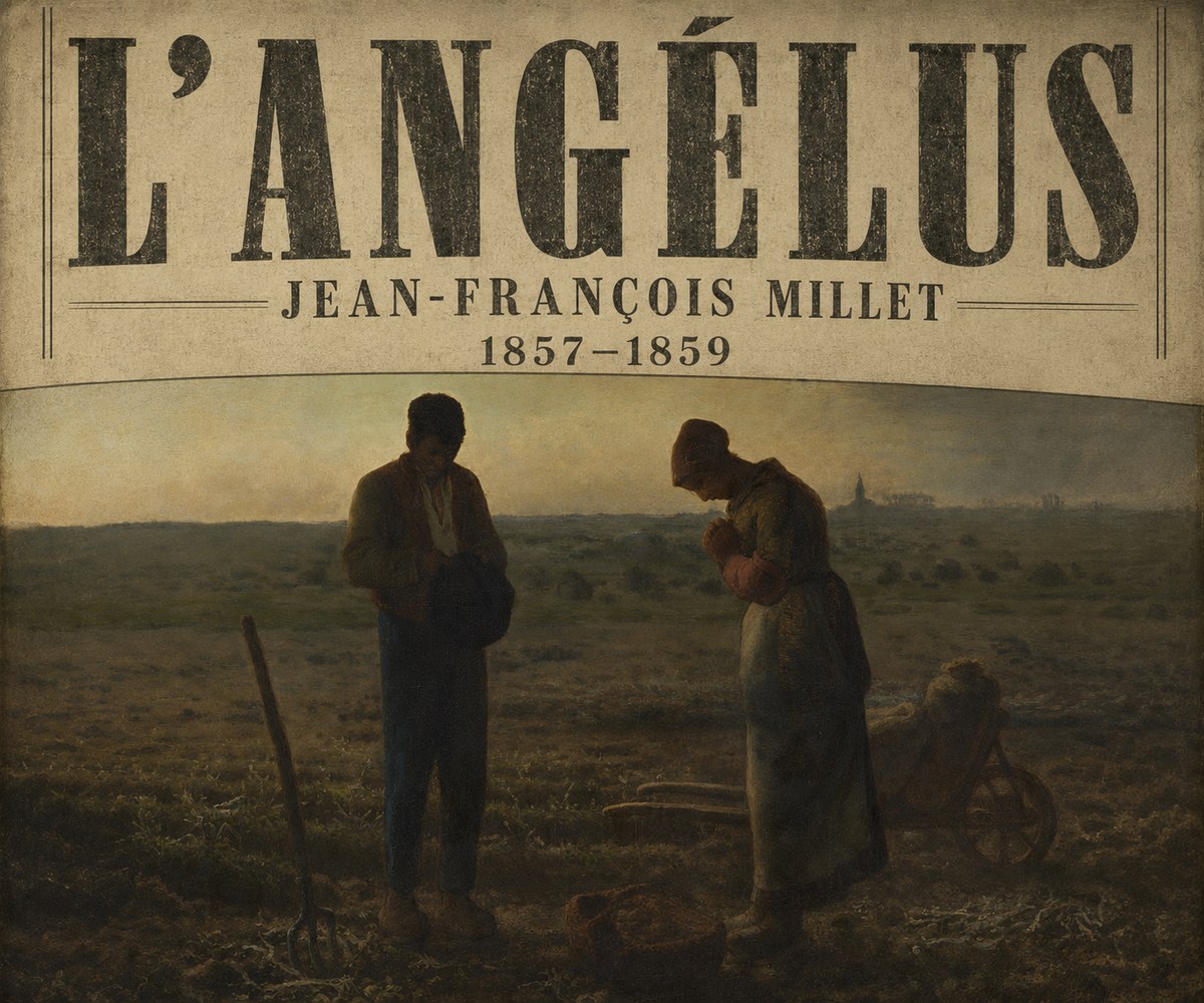 Jean-François Millet L'angélus I No6 - Póster