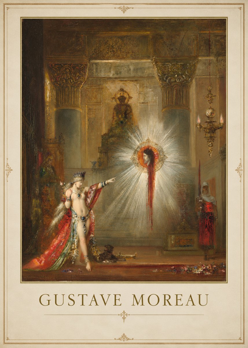 Gustave Moreau The Apparition II No1 - Póster