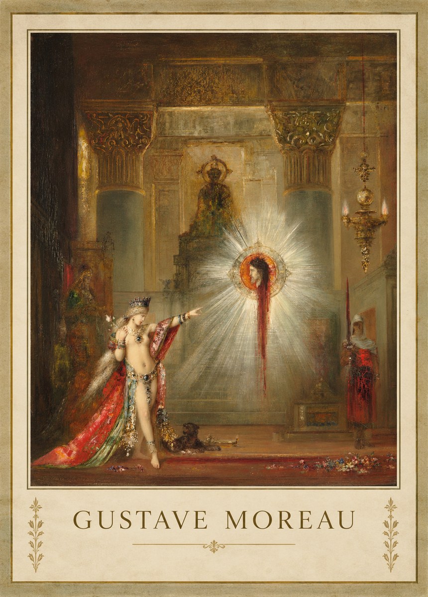 Gustave Moreau The Apparition II No3 - Póster