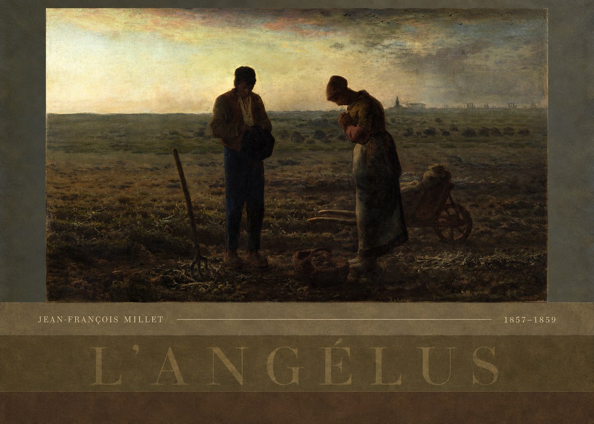 Jean-François Millet L'angélus II No5 - Póster