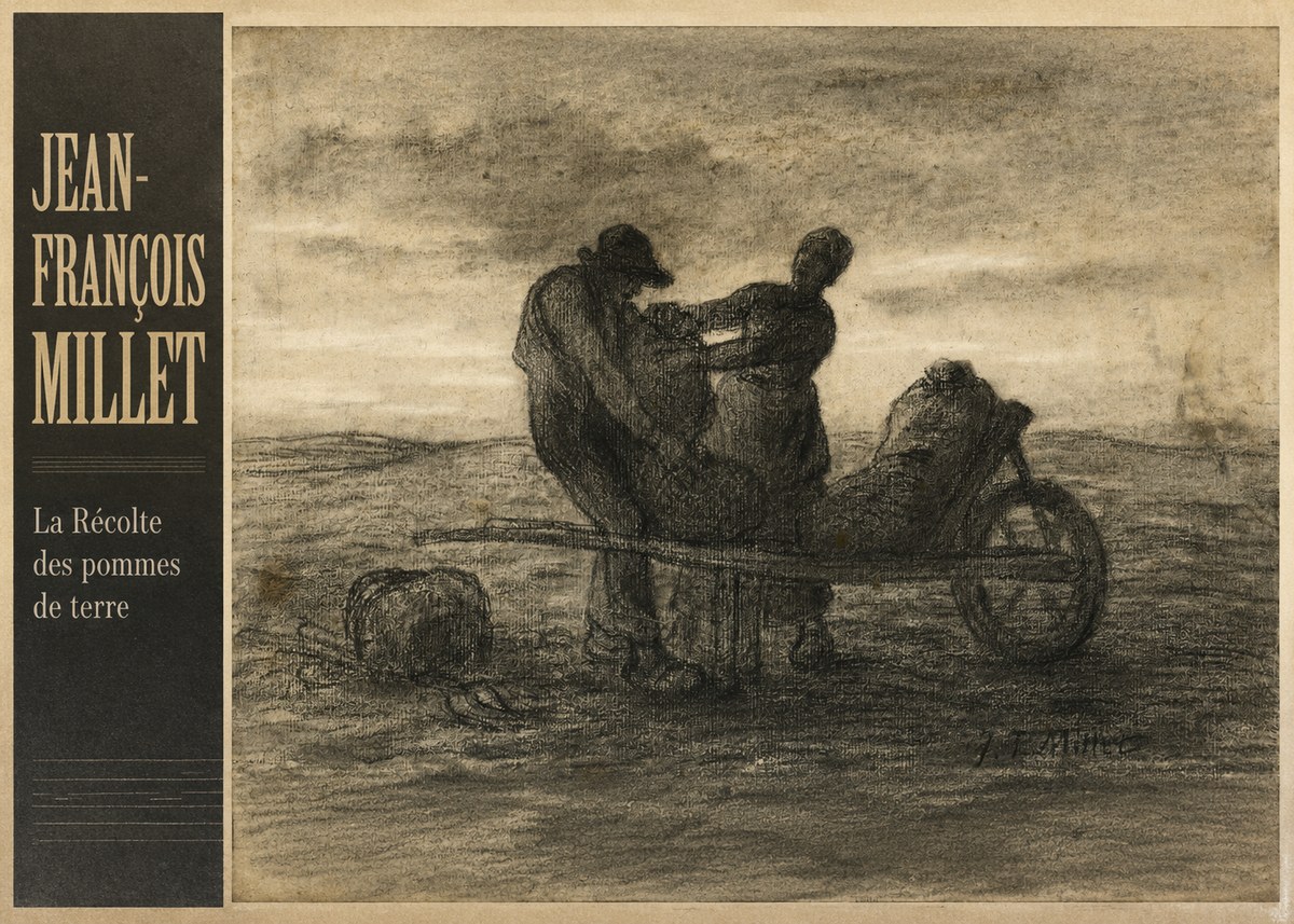 Jean-François Millet La Récolte Des Pommes De Terre No2 - Póster