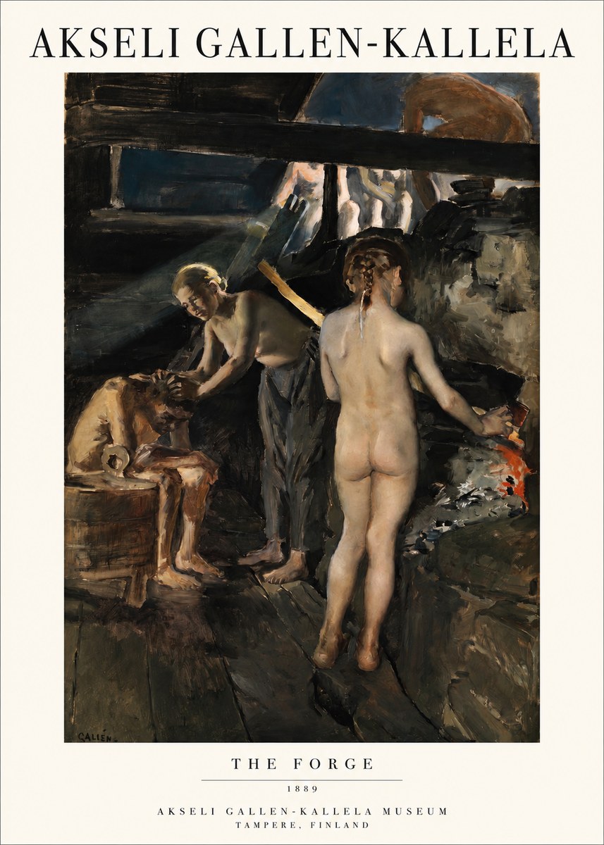 Akseli Gallen-Kallela The Forge No1 - Póster