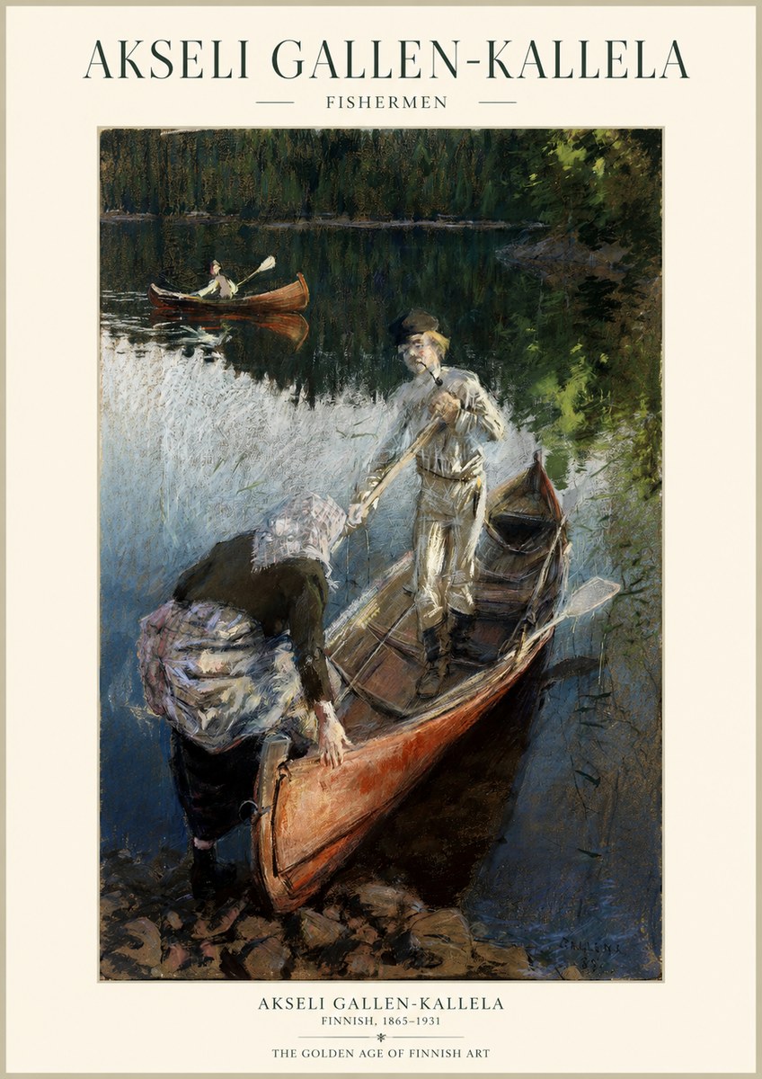 Akseli Gallen-Kallela Fishermen No1 - Póster