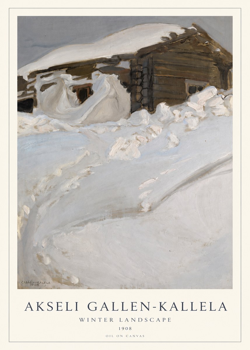Akseli Gallen-Kallela Winter Landscape II No1 - Póster