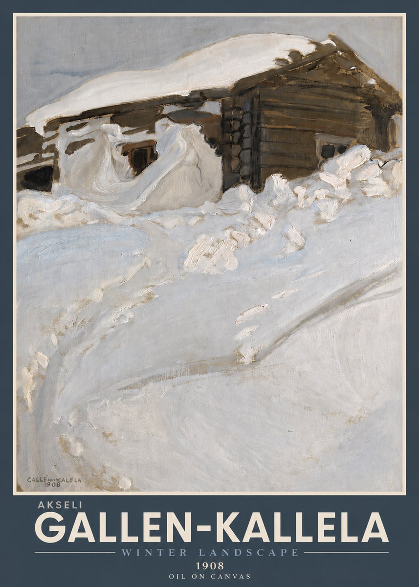 Akseli Gallen-Kallela Winter Landscape II No4 - Póster