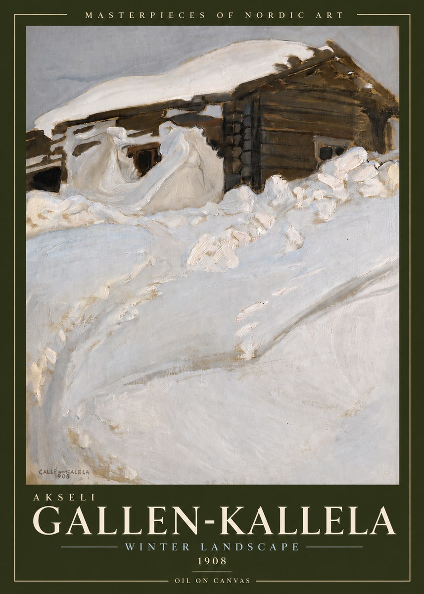 Akseli Gallen-Kallela Winter Landscape II No5 - Póster