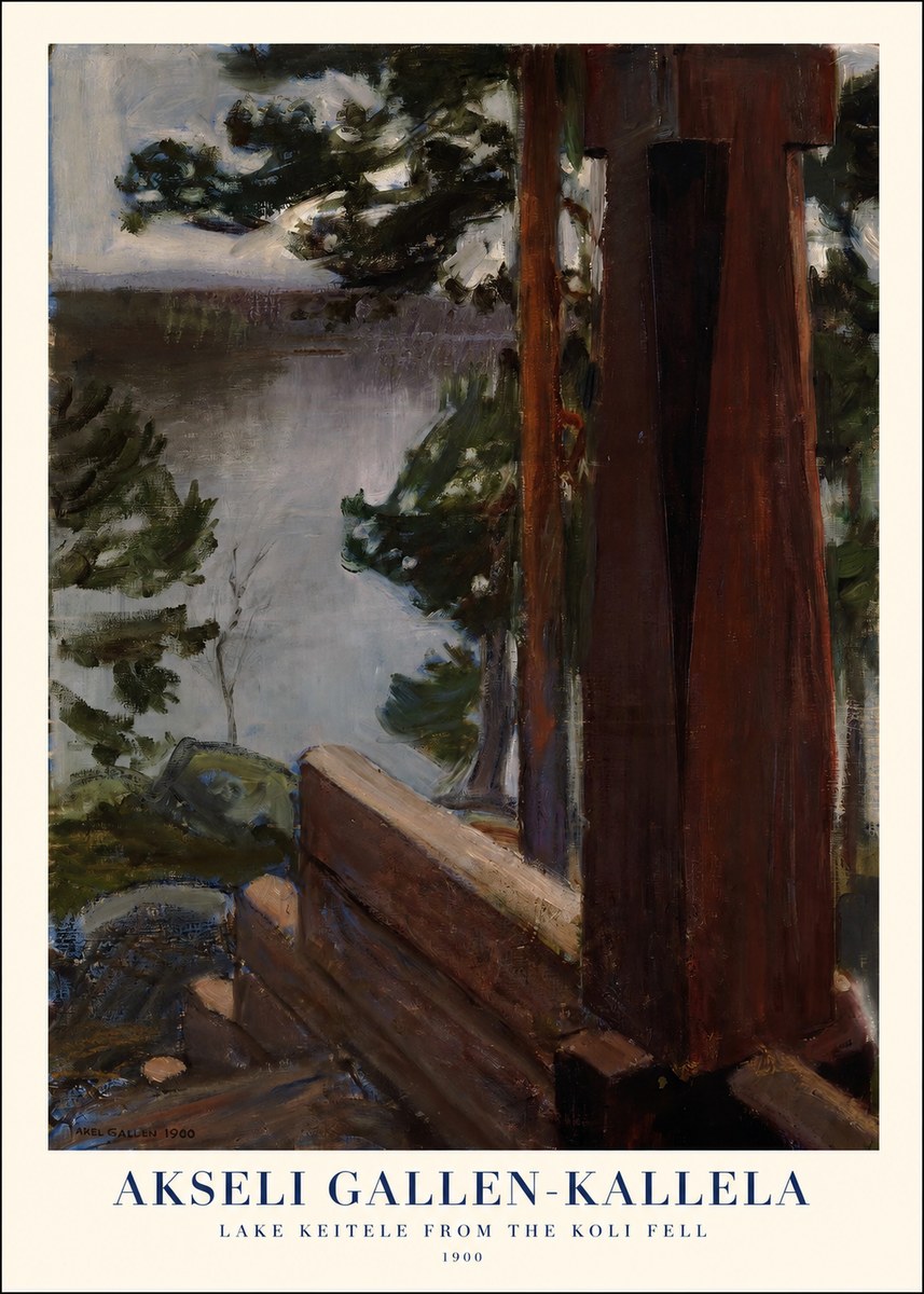 Akseli Gallen-Kallela Lake Keitele from the Koli Fell No1 - Póster