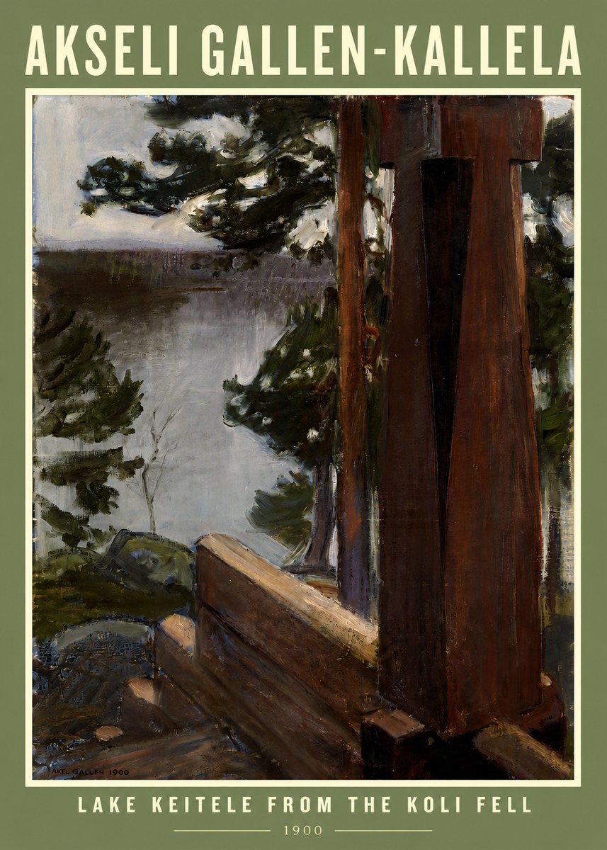 Akseli Gallen-Kallela Lake Keitele from the Koli Fell No3 - Póster